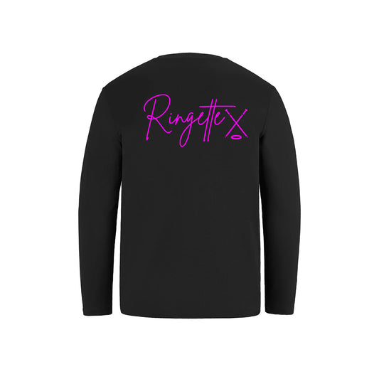 Youth Long Sleeve Performance Wear - Ringette With Sticks