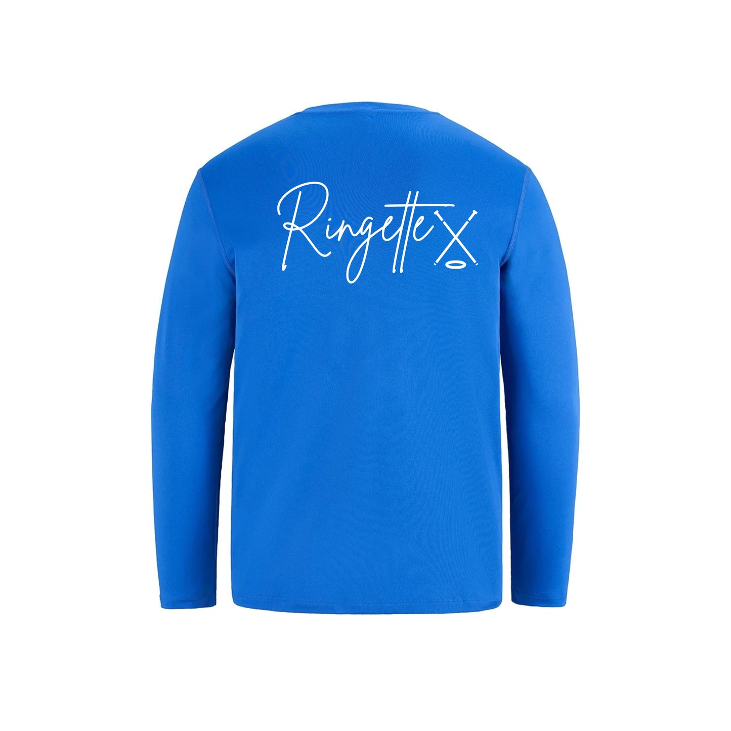 Youth Long Sleeve Performance Wear - Ringette With Sticks