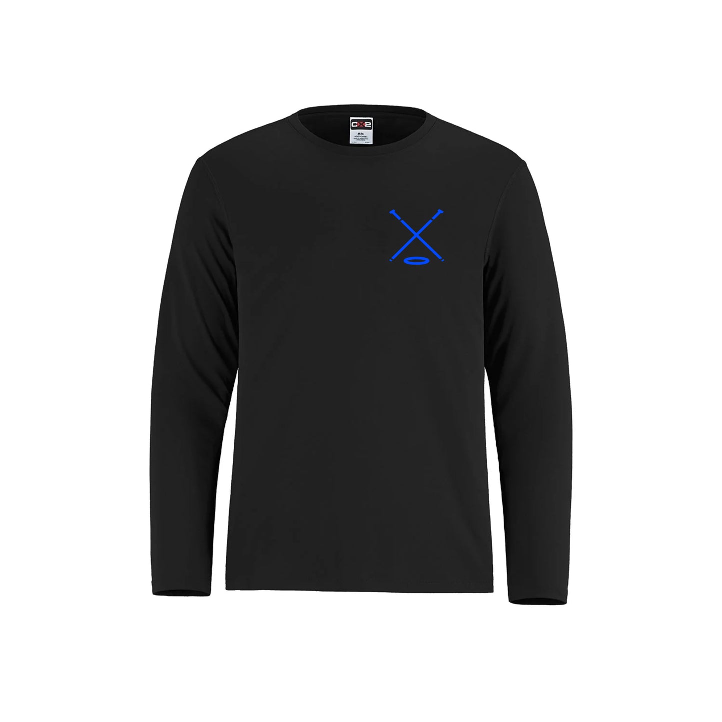 Youth Long Sleeve Performance Wear - Ringette With Sticks